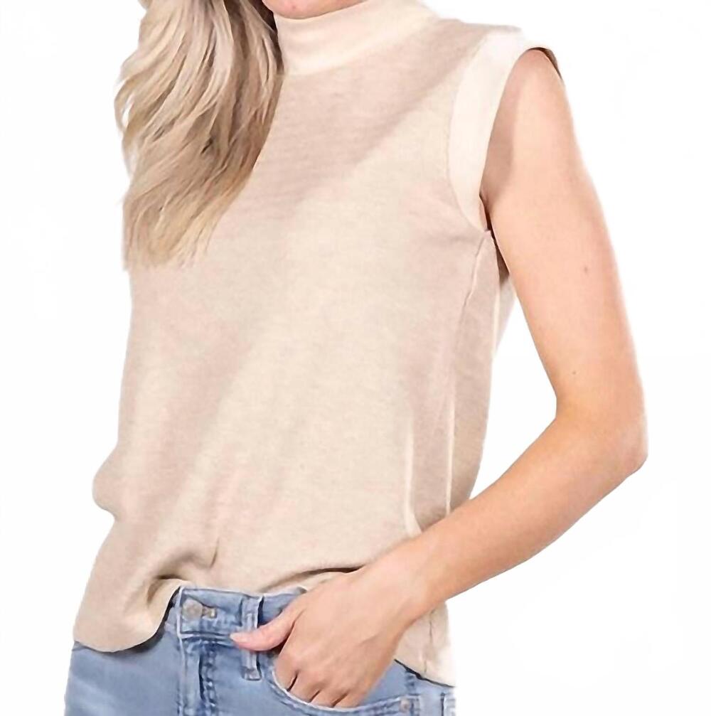 NEW WILLA STORY ashton sleeveless top in beige